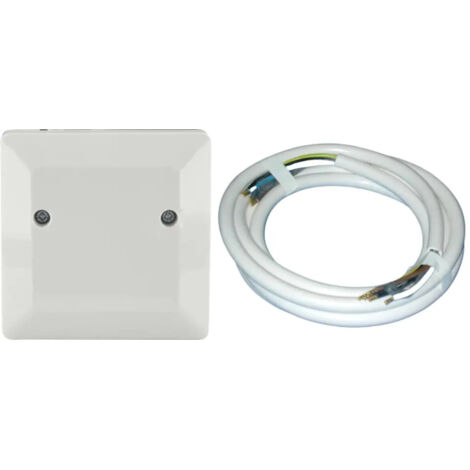 Herdanschluss-Set Kabel & Dose - 1,5 Meter, weiß Kabel & Leitungen