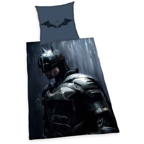 Herding Batman Biancheria da Letto, Cotone, Multicolore, Federa 80x80 cm, Copripiumino 135 x 200 cm