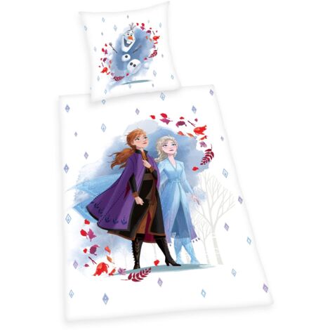 Herding Disney´s Eiskönigin 2 Bettwäsche-Set Biancheria da Letto, Lino, Multicolore, alla Tedesca