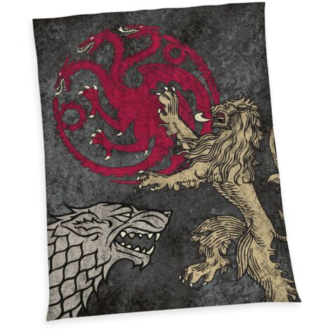 Herding Game of Thrones, Soffice Coperta Plaid Wellsoft, 150 x 200 cm, 100% Poliestere, Wellsoft