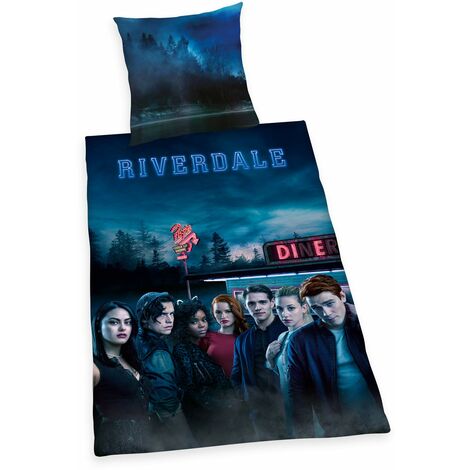 Herding Riverdale Set di Biancheria da Letto, Double-Face, Cotone Renforcé, Multicolore, Federa 80 x 80 cm, Copripiumino 135 x 200 cm