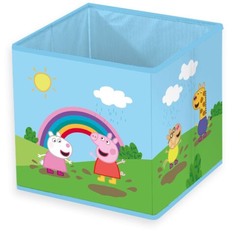 Herding Scatola Portaoggetti Peppa Pig, Circa 30 x 30 x 30 cm, Da Posizionare a Terra o su uno Scaffale, 100% Polipropilene, 100% Carta all'Interno