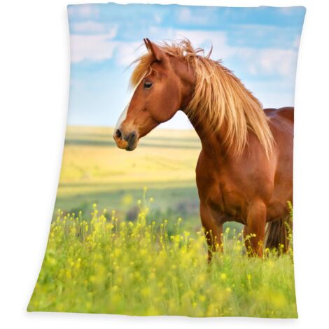 Herding YOUNG COLLECTION Coperta Plaid, Cavallo, 130 x 160 cm, Poliestere