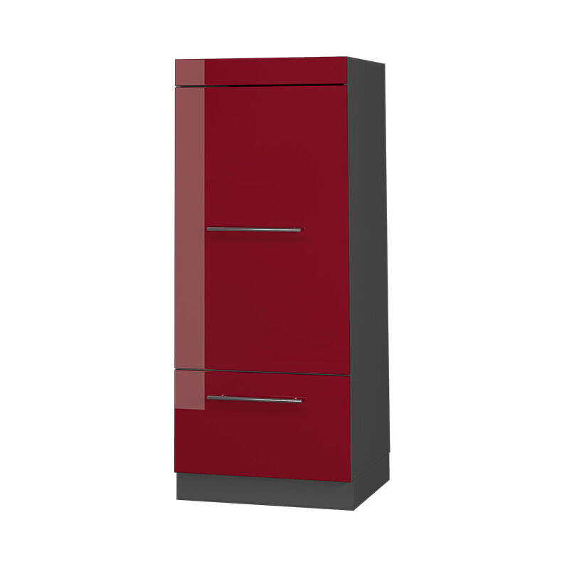 Mikrowellenschrank Fame-Line, Bordeaux Hochglanz, 60 cm, Vicco