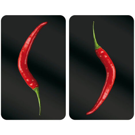 Herdschutzplatten, HOT CHILI, 2 Stück, WENKO - WENKO