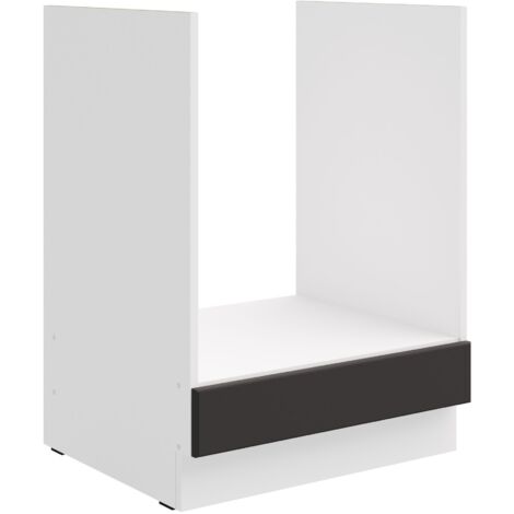 Herdunterschrank 60 cm Stilo Grau Weiss Küchenzeile Küchenblock Küche Landhaus