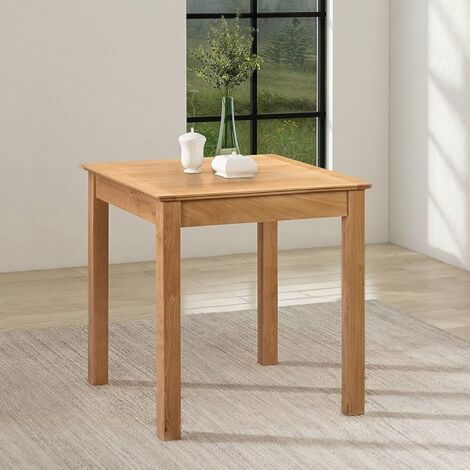 Hereford Oak Small Square Dining Table | Solid Wooden Kitchen Dinner | Top 75cm x 75cm