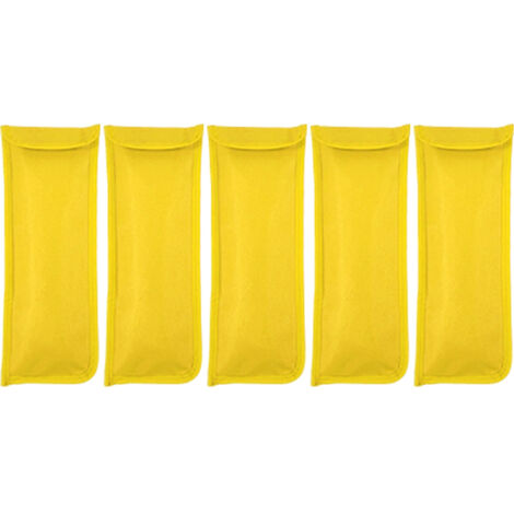 Heringe und Zubehörtasche fürs Camping, Modell 109-7, multifunktionale Aufbewahrungstasche aus strapazierfähigem und wasserdichtem Oxford-Canvas, 5-teilig, gelb
