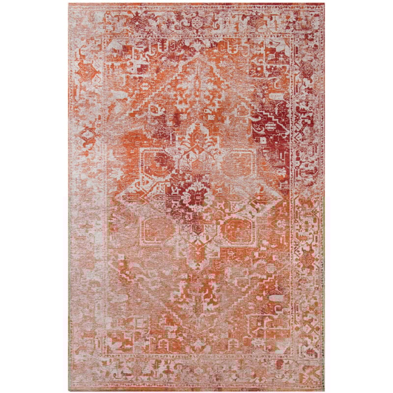 Beneffito - Tapis - Collection Heris Brick - Tapis - Rouge - 140x200cm - Tapis à Motifs, Finition Artisanale, Tissage en Belgique - Tapis de Moderne