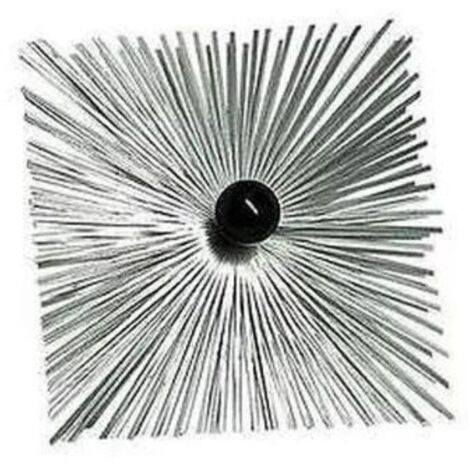 Hérisson acier carré 200mm fil 3 x 0.6mm avec boule de guidage - Progalva