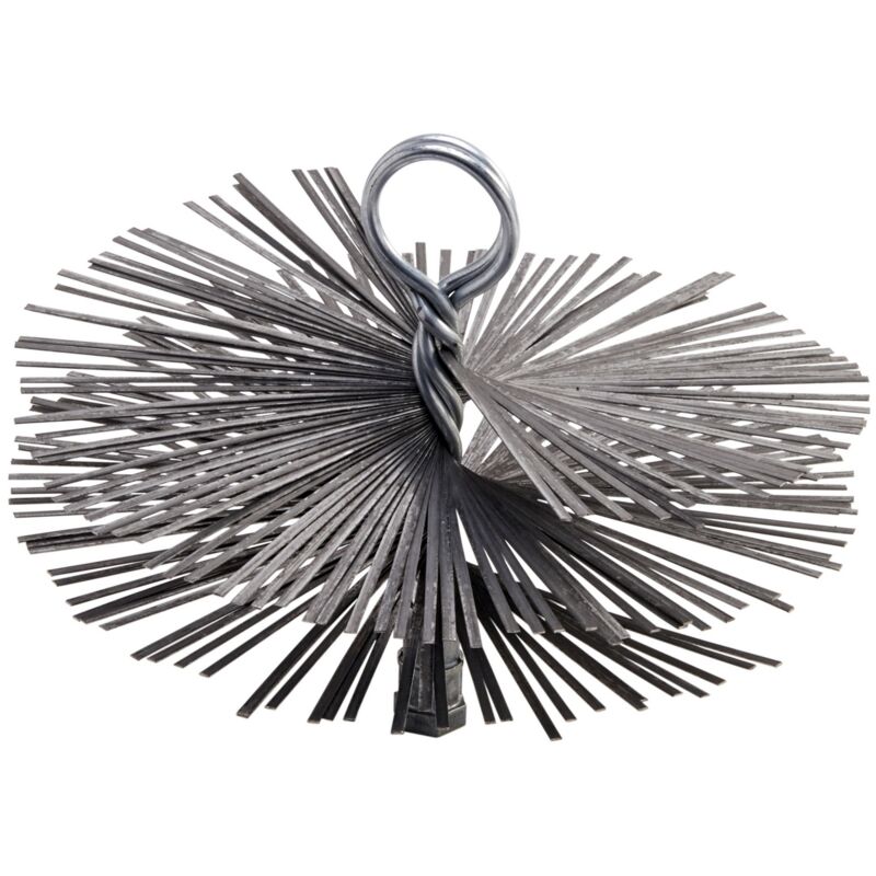 Kibros - Hérisson acier rond Embout acier fileté Ramonage conduits non gainés - ø 250 mm - Hérisson acier