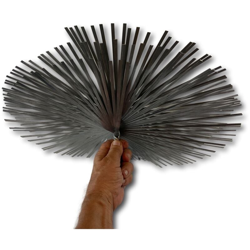 Kibros - Hérisson acier rond Embout acier fileté Ramonage conduits non gainés - ø 450 mm - Hérisson acier