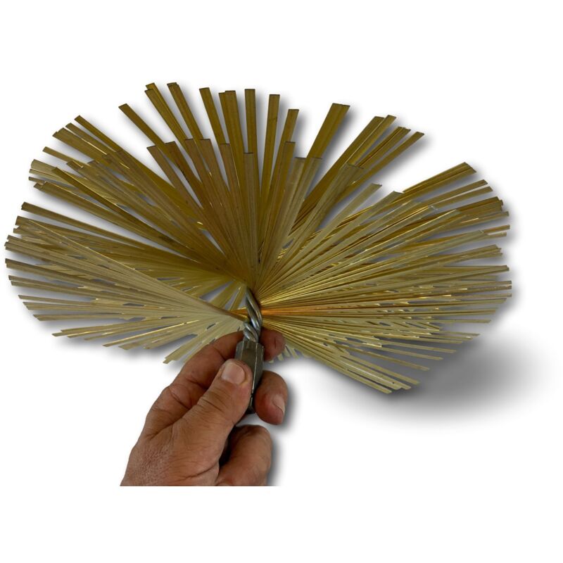 Kibros - Hérisson acier rond Embout acier fileté Ramonage conduits non gainés - ø 300 mm - Hérisson acier