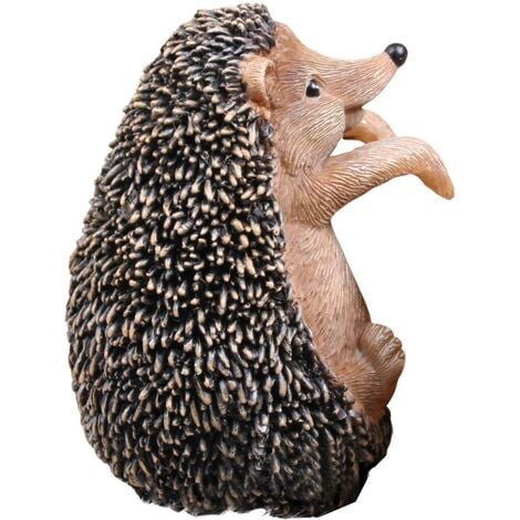 JARDINDECO Hérisson en résine à suspendre 11 x 9 x 15 cm