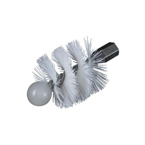 Hérisson rond à fils nylon 100mm – Filetage M 12x175 – Nettoyage cheminée et poêle – Élimination suie et créosote