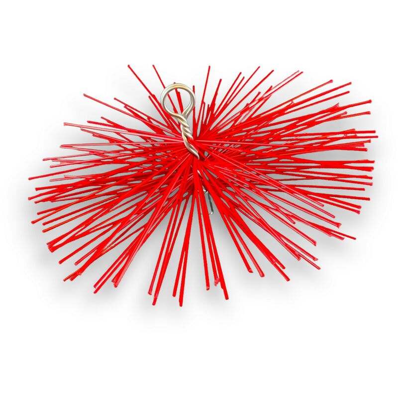 Kibros - Hérisson rond synthétique Embout acier fileté M121,75mm Ramonage - ø 400 mm - Hérisson nylon