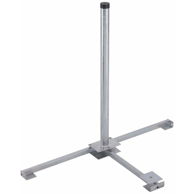 Herkules Support de panneaux en Acier Galvanisé Dalles 50 x 50cm Mât 85 cm