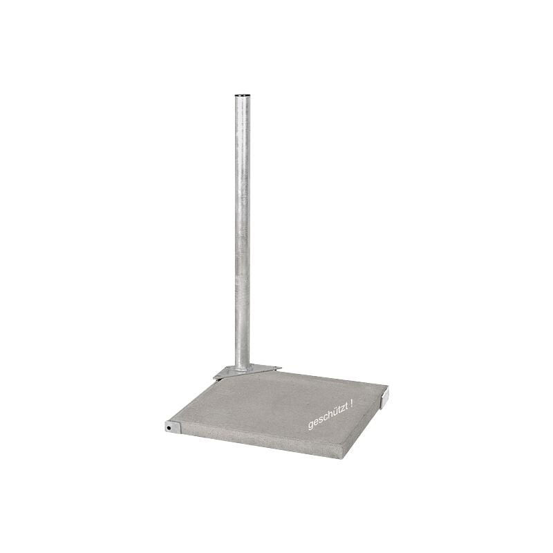Herkules Support Terrasse Acier Galvanisé pour Dalle 50x50cm Fixation Parabole Antenne Satellite