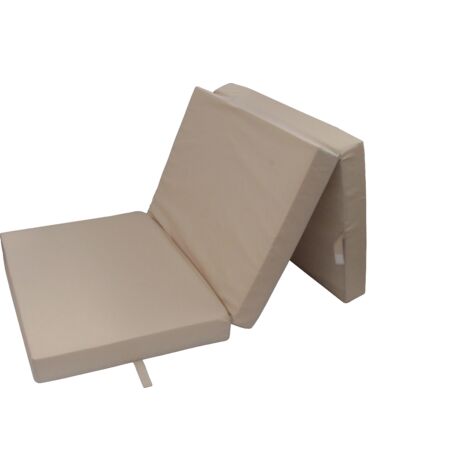 Herlag Klappmatratze Senior beige, 195x85 cm, Campingmatratze, Faltmatratze