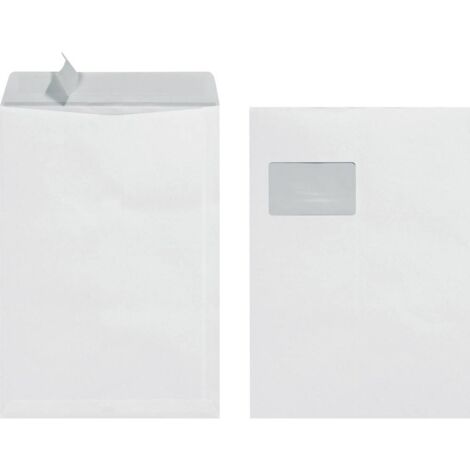 Herlitz 10837557 10837557 Pochette d'expédition (l x H) 229 mm x 324 mm blanc Utilisation pour format de papier=DIN C4