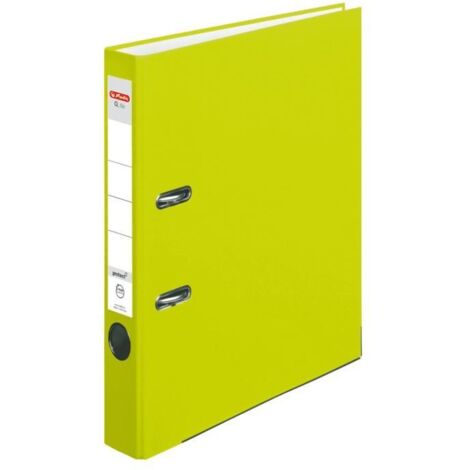 Herlitz A4/50mm PP Neongrüner Q-File Ordner