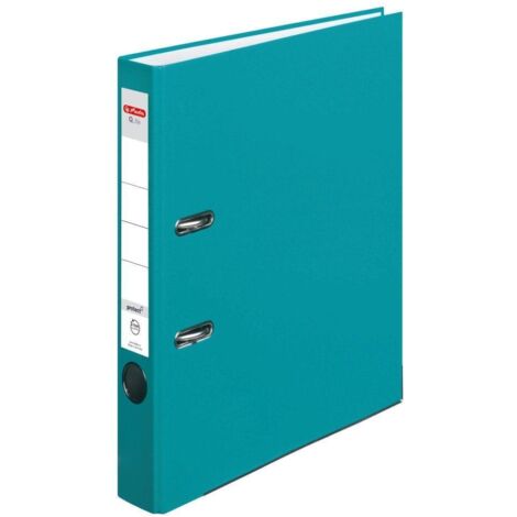 HERLITZ A4-Ordner 5 cm PP – Türkis, Q.file System