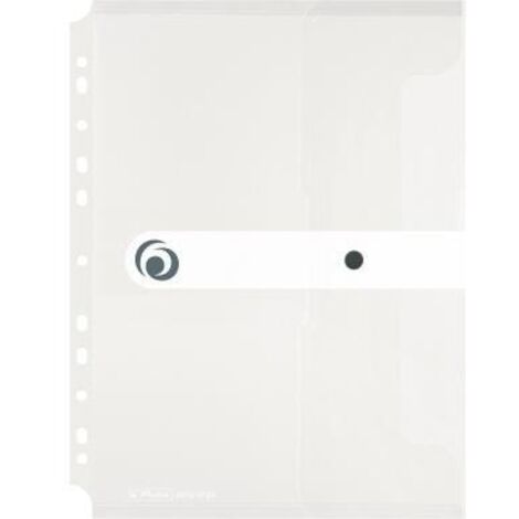 herlitz Dokutasche PP A4 transparent mit Druckknopfverschluss