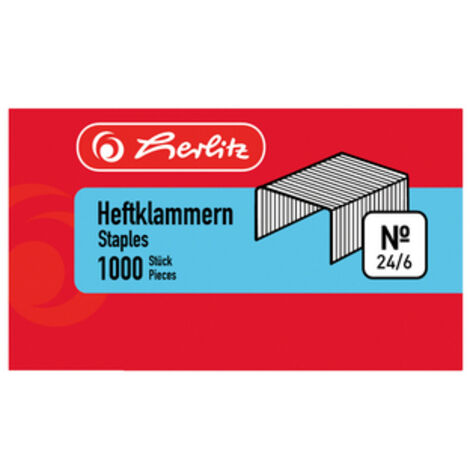 Herlitz Herl Heftklammern No. 24/6 1000er (8760514)
