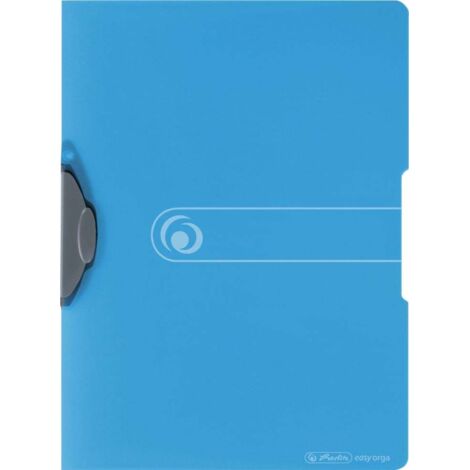 herlitz Klemmmappe easy orga to go Papierformat: DIN A4 Farbe transp./blau Werkstoff: Polypropylen