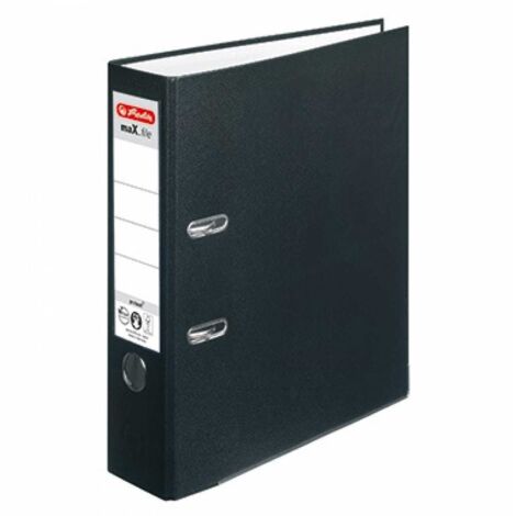 Herlitz Ordner maX.file protect 5480801 DIN A4 80mm PP schwarz