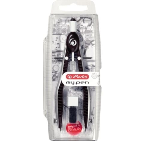 Herlitz Schnellverstellzirkel my.pen 11122322 schwarz/grau