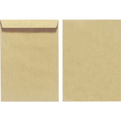 Herlitz Versandtasche B4 100g braun nassklebend 10er Pack (10388379)