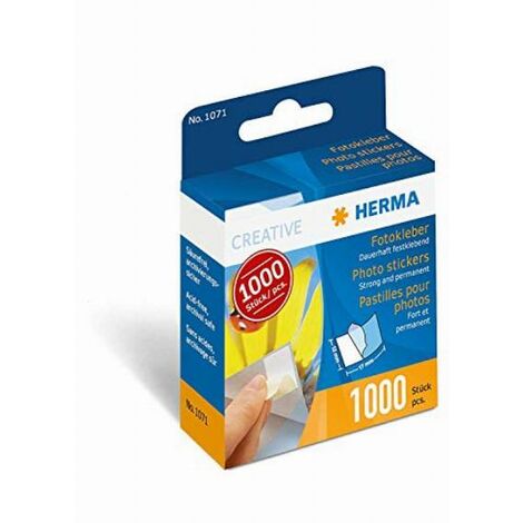 Herma 1071 Nastro Adesivo per Foto, Bianco, 12 x 17 mm