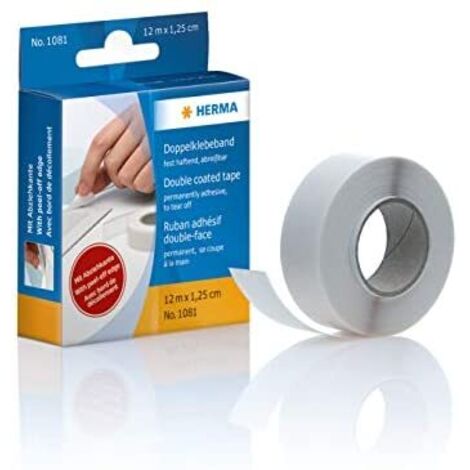 Herma 1081 - Klebeband, doppelseitig, 1,25 cm x 12 m, 1 St.