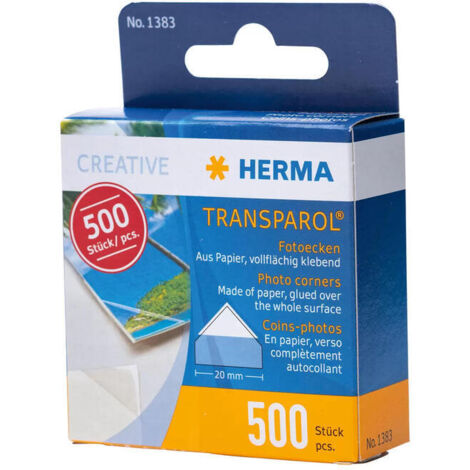 HERMA 1383 esquina para fotos 500 pieza(s) Transparente