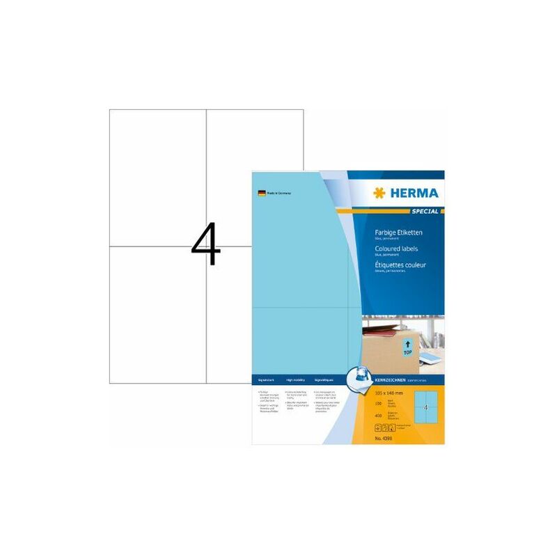 HERMA 4398 etichetta per stampante Blu Etichetta