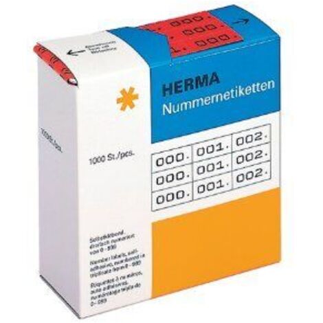 Herma 4802 Selbstklebende Etiketten rot 10x22 mm
