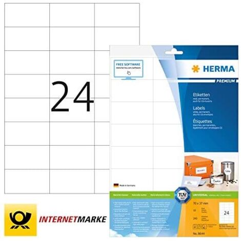HERMA 8644 etiqueta de impresora Blanco Etiqueta para impresora autoadhesiva