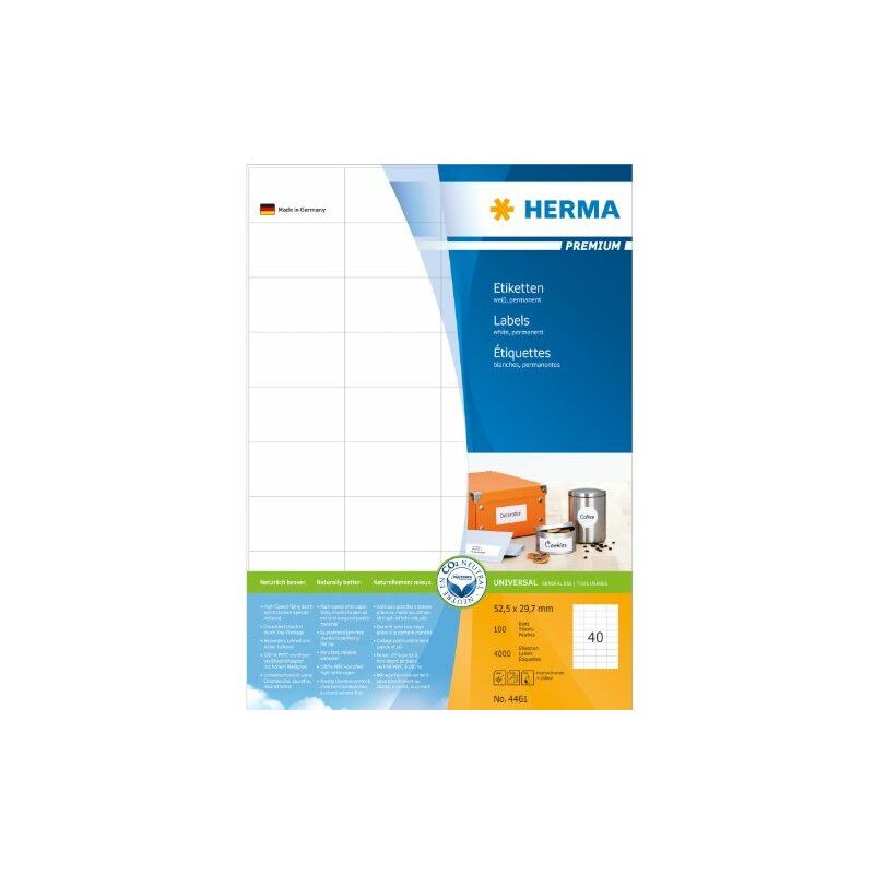 HERMA 4461 etichetta per stampante Bianco