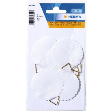 Herma Hangers 45mm Water-Soluble gummed 6 PCS. Etichetta autoadesiva 6 Pezzo(i)