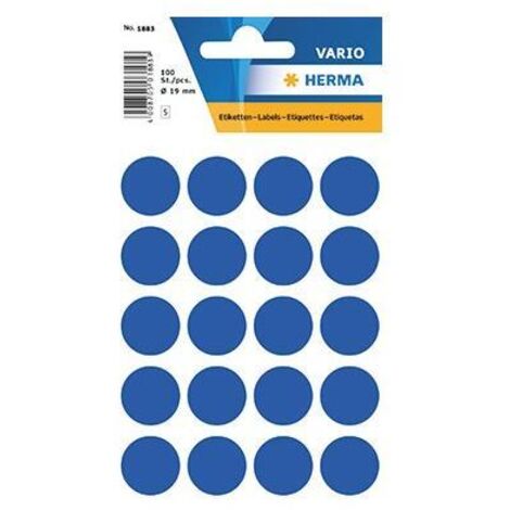 HERMA Markierungspunkt 1883 19mm dunkelblau 100 St./Pack.