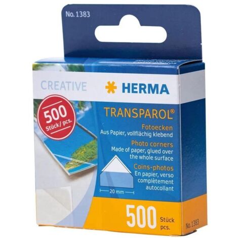 Herma Transparol photo corners dispenser confezione da 500 pezzi. - Poster (importato)