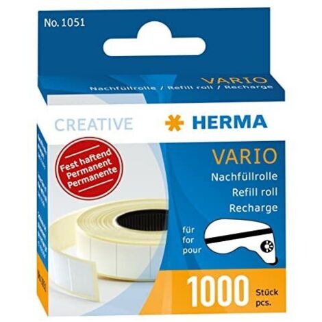 Herma Vario - Rolle de Nachfüllpackung für Kleberolle de (permanent, 13 mm x 12 m, 1000 Stk.)
