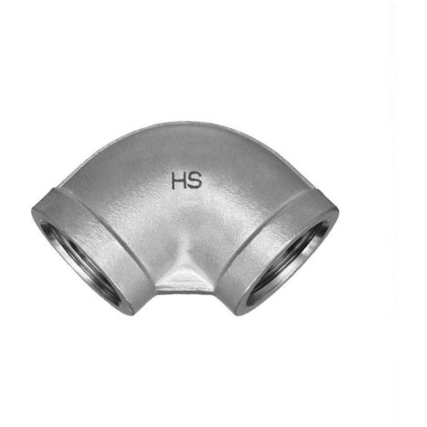 Hermann Schmidt Edelstahl-Winkel 1/2" 90° Innengewinde/Innengewinde