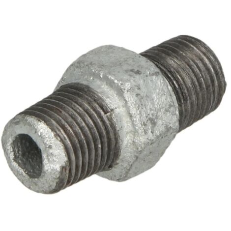 Hermann Schmidt Temperguss 280 mamelon double 13280008 DN 8, 2000 /4&quot, AG/AG, galvanisé