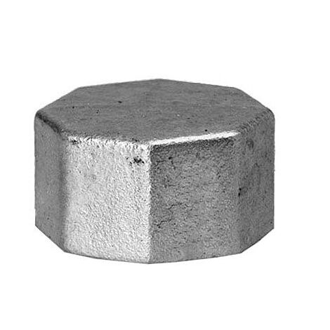 Hermann Schmidt Temperguss 300 bouchon 13300050 DN 50, 2&quot, bordé, galvanisé