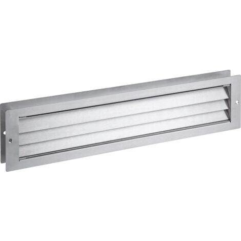 HERMAT Badezimmerlüftung 5020.AL-F1,  Alu silberfarben eloxiert,  465 x 106 mm