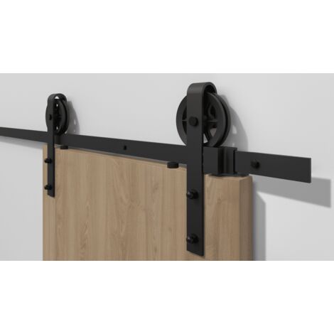 Hermat Schiebetürbeschlag CORVARA f. Holztüren ohne Zarge 9032/2000.MM/HOLZ-74