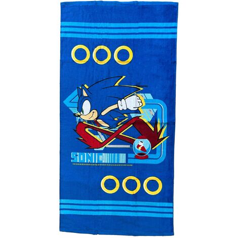 Hermet Sonic, Telo Mare In Spugna 100% Cotone, Cm.70x140, Telo Piscina, Blu