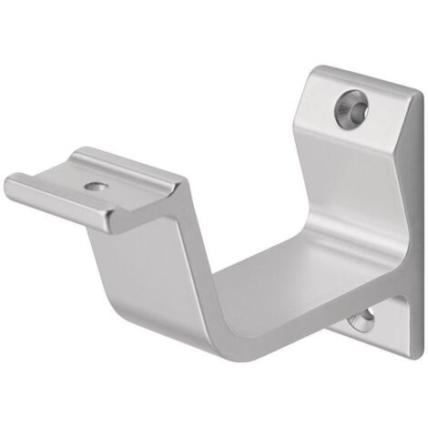 HERMETA 3550-01E Handlaufträger 3550 Aluminium silberfarbig eloxiert  gerade Auf
